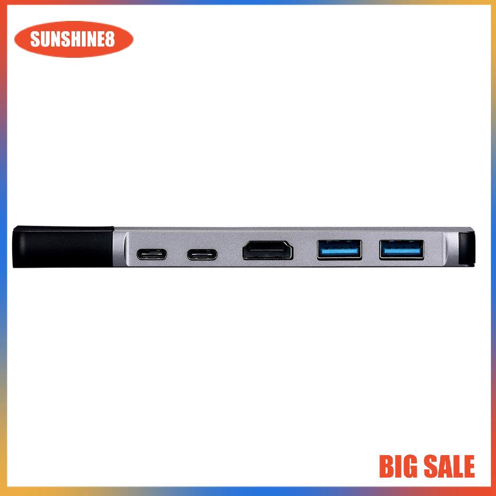 Bộ Sạc Đa Năng 6 Trong 1 Hdmi Rj45 Nic Macbook Pro Air