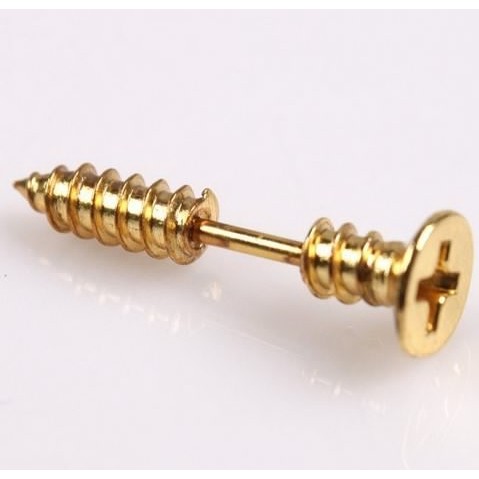 Bông tai unisex inox kiểu tua vít đinh vít không gỉ