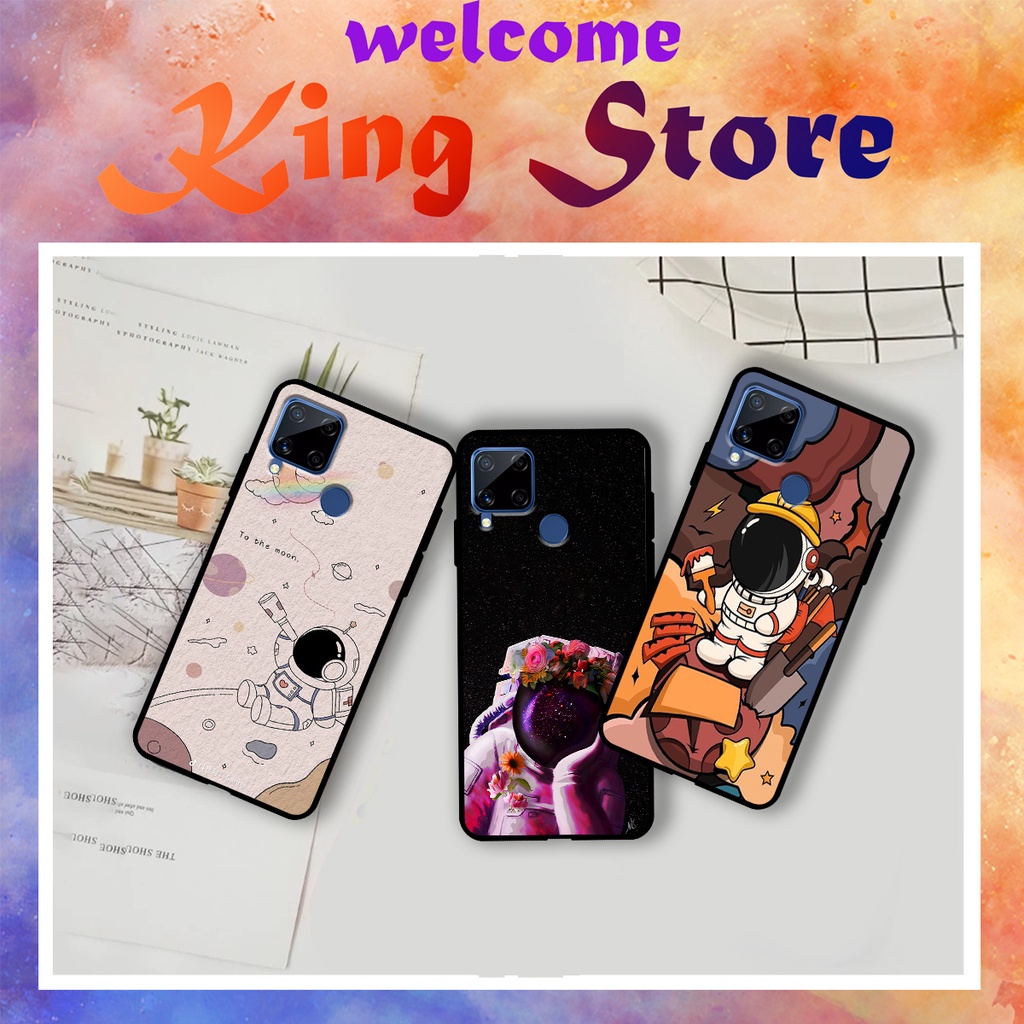 [HOT] Ốp lưng  Realme C11-2020/Realme C11-2021/Realme C12/Realme C15/Realme C17 in hình Phi hành gia siêu dễ thương