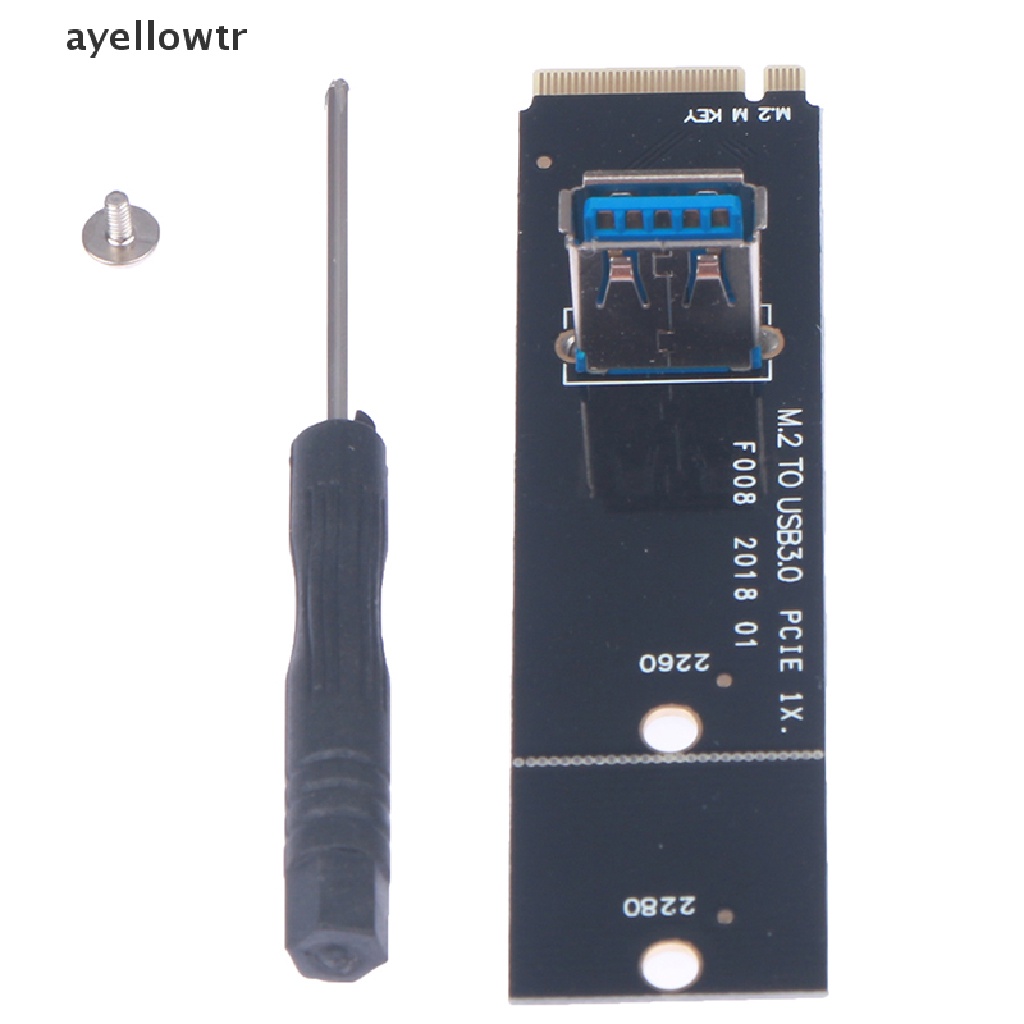 Card chuyển đổi M.2 sang PCI-E Channel USB 3.0 cho Mining Machin