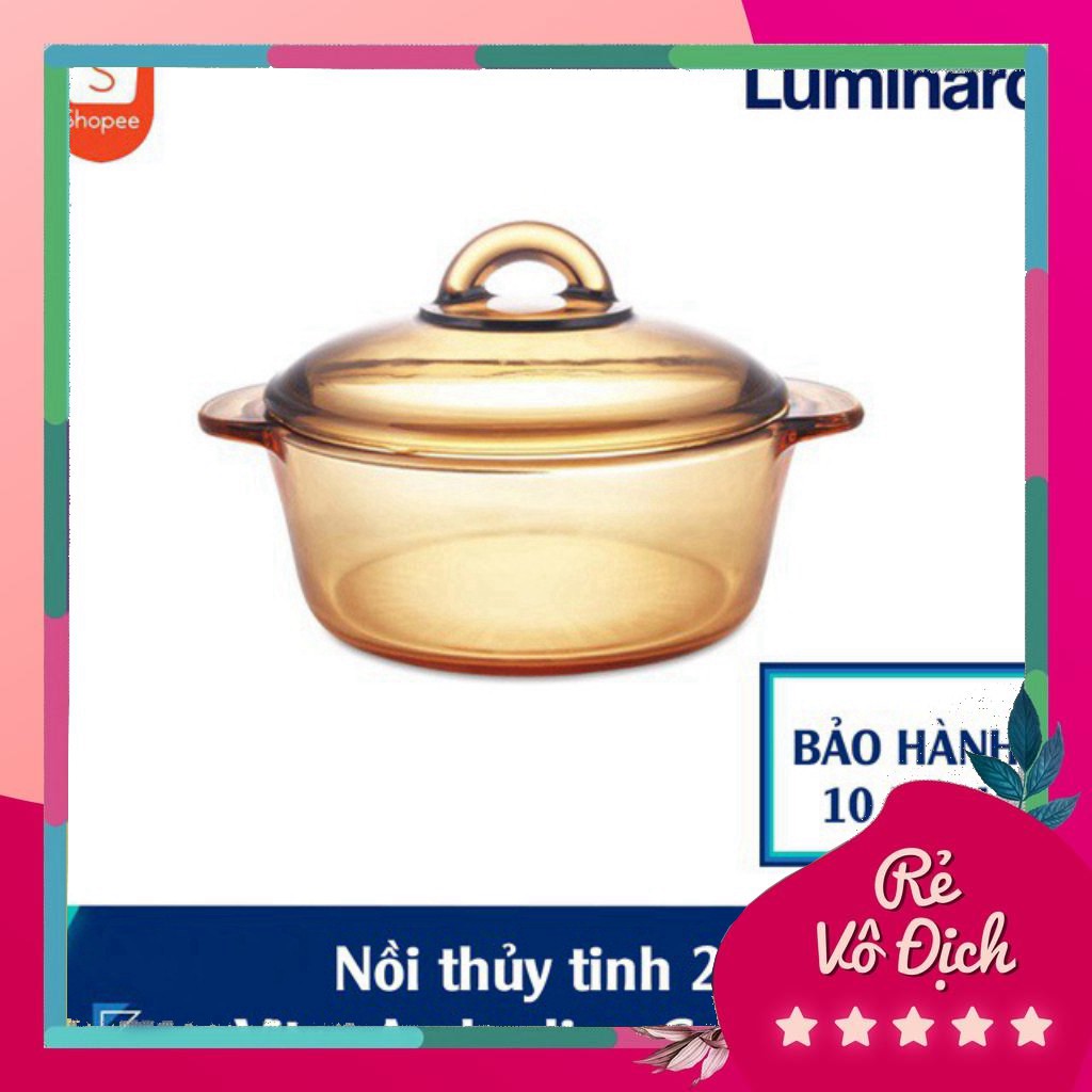 dhtn Nồi Thủy Tinh 2 Lít Luminarc Vitro Amberline Granite (Đáy Nhám Chống Trượt) dhtn