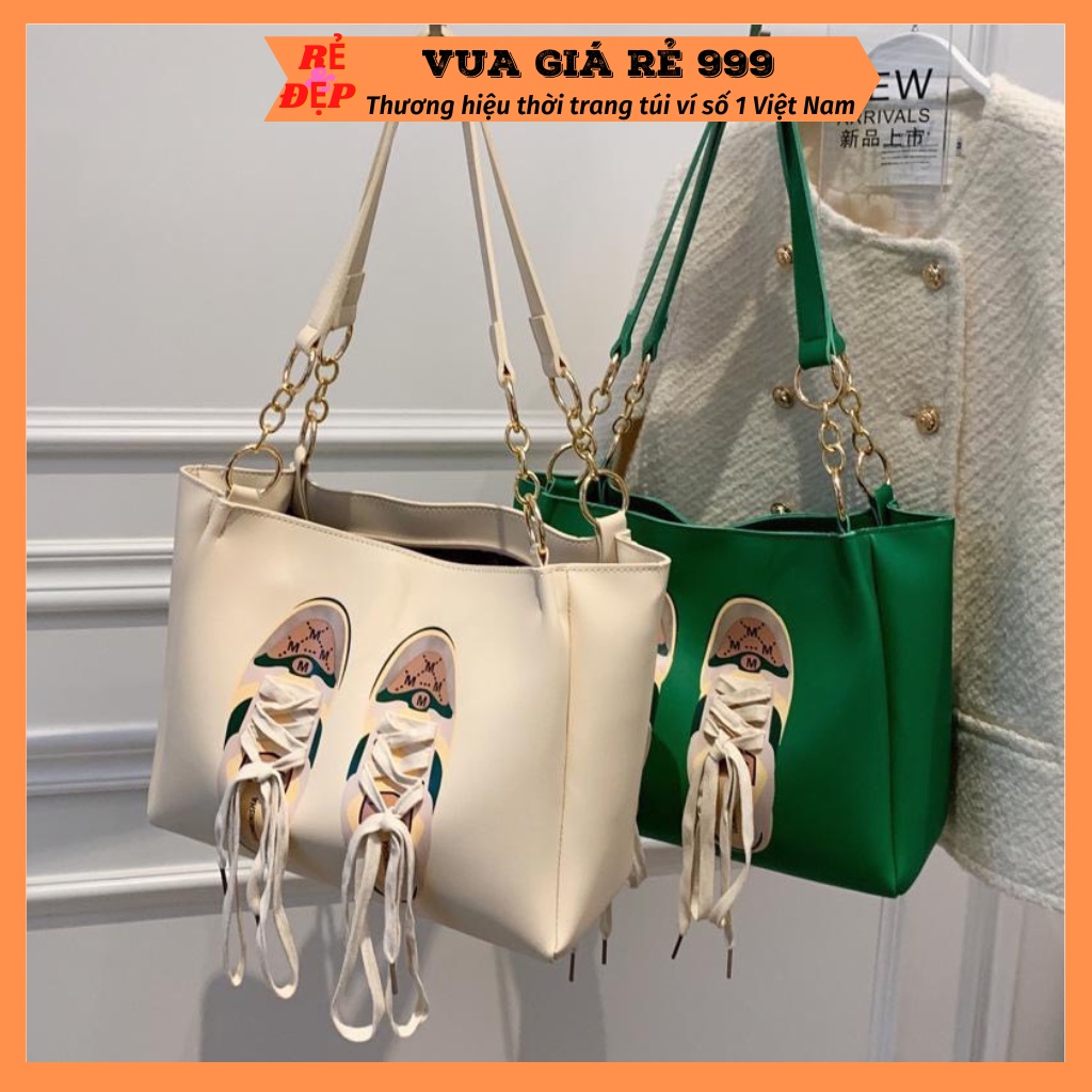 Túi xách tote da nữ giá rẻ size to đựng vừa A4 đeo vai đẹp đi chơi đi làm thời trang hàn quốc DC77