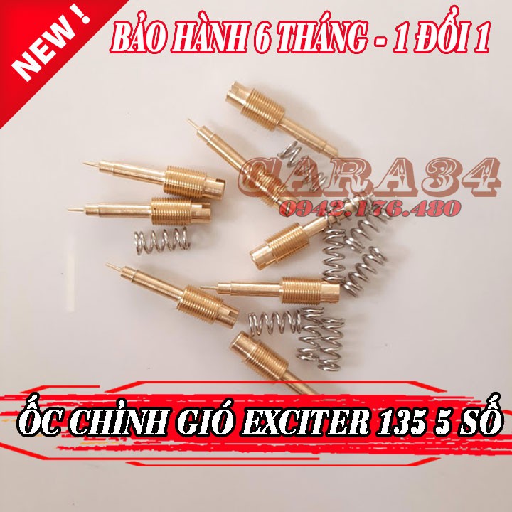 ỐC CHỈNH GIÓ EXCITER 135 5 SỐ