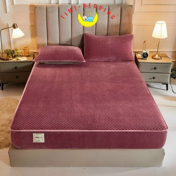 Ga gối nỉ nhung – Ga nỉ nhung thương hiệu, cao cấp mẫu mới 2021 - Timibedding