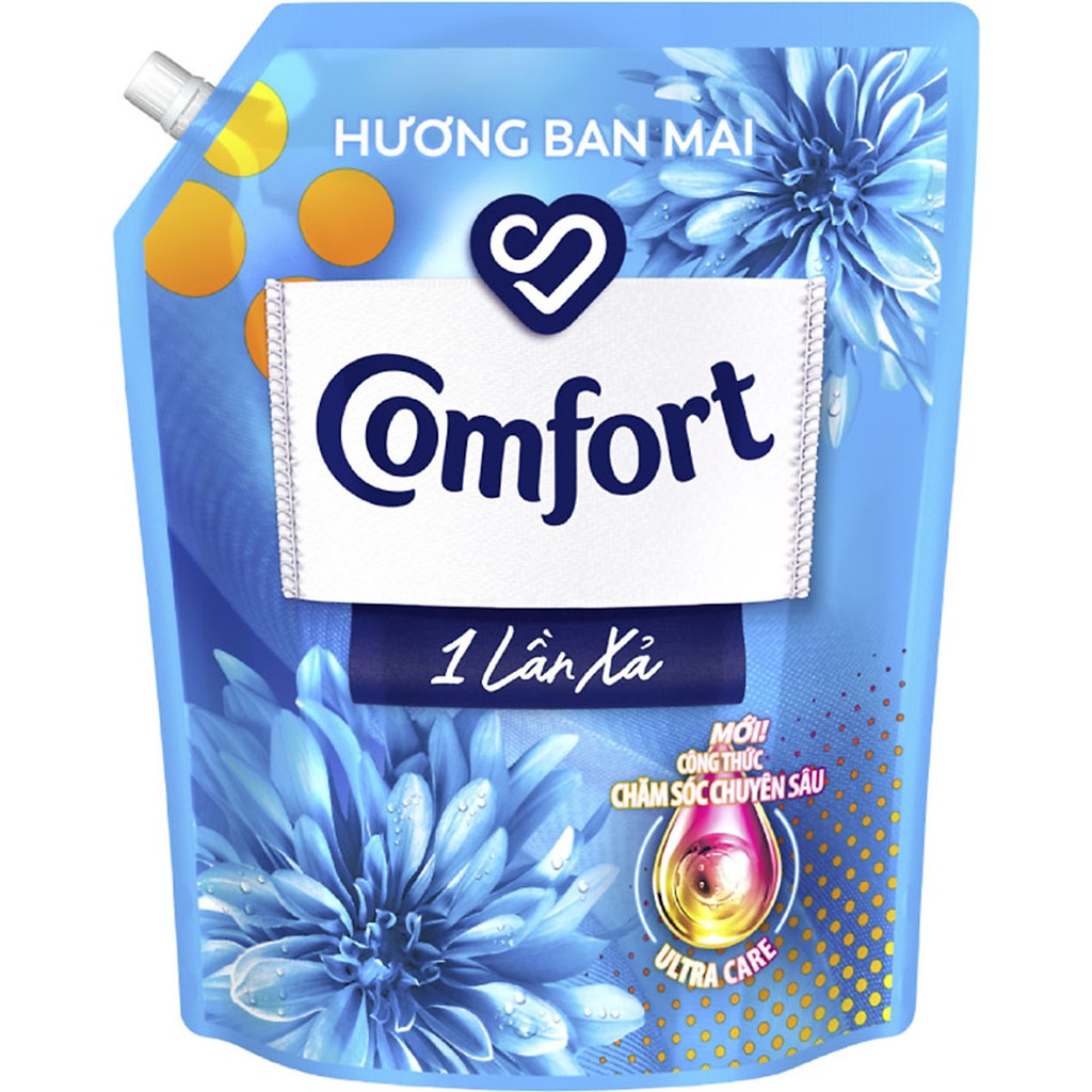 Nước xả vải Comfort 1 lần xả Ban mai Túi khổng lồ 3.8L MỚI