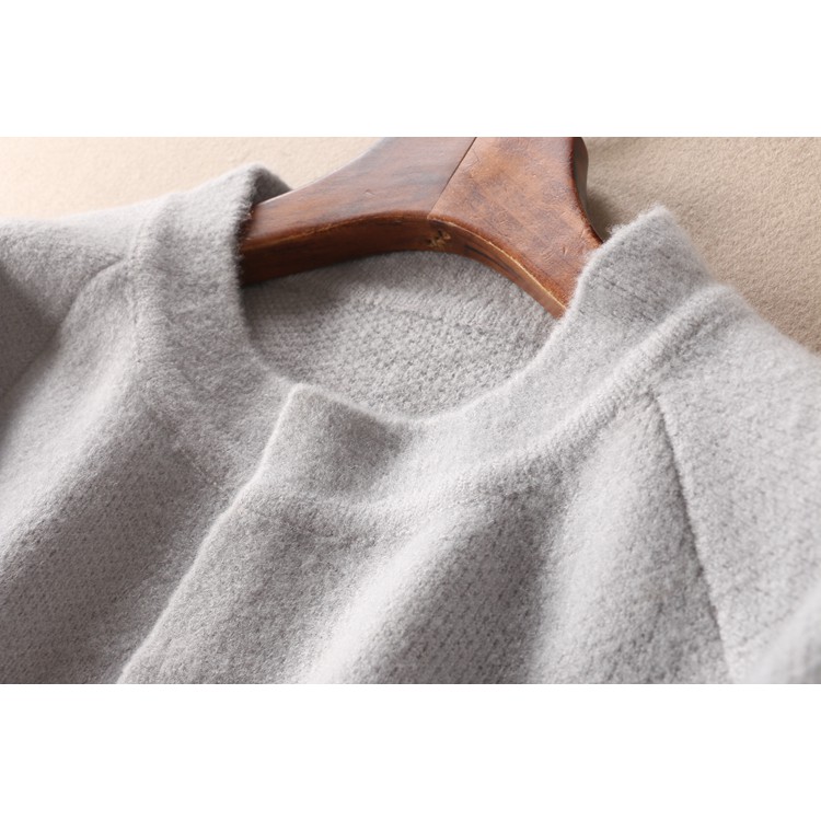 Áo khoác cardigan len cổ tròn 2 túi nắp xuất Pháp (có sẵn) | BigBuy360 - bigbuy360.vn