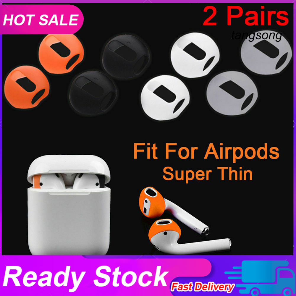 2 Cặp Vỏ Silicone Chống Trượt Bảo Vệ Tai Nghe Airpods 1 / 2