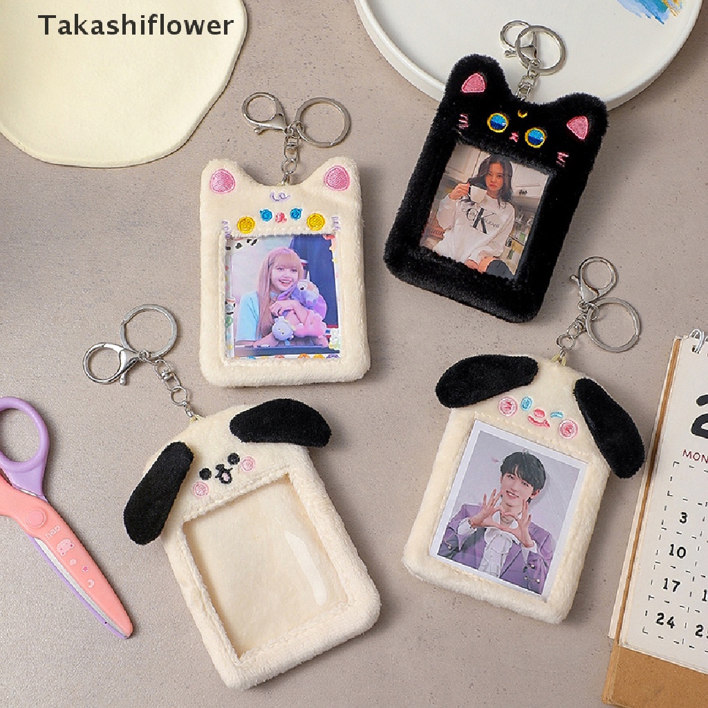 Móc Khóa Hình Chó / Mèo Nhồi Bông Xinh Xắn Dễ Thương