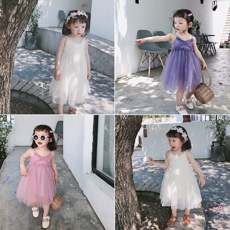 Đầm xòe công chúa phong cách Hàn Quốc thời trang xinh xắn cho bé gái