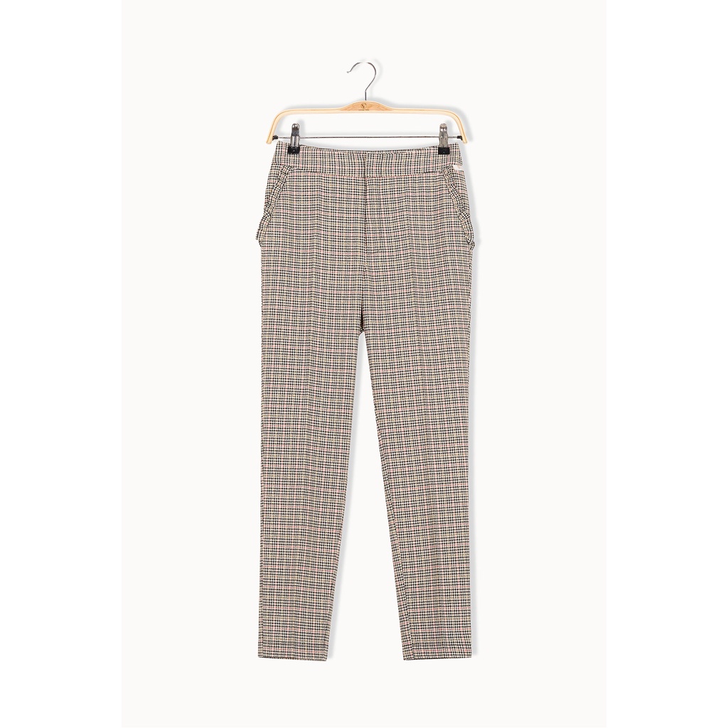 Quần Baggy Kẻ Caro Túi Kẹp Bèo Vienne Tran M64T20Q003