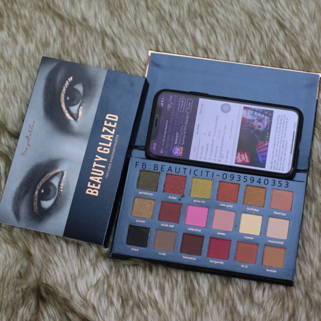 PHẤN MẮT NHŨ LÌ BEAUTY GLAZED ROSE GOLD EDITION ( DUPE HUDA ) 3 TONE BỘ 3 DUPE | BigBuy360 - bigbuy360.vn