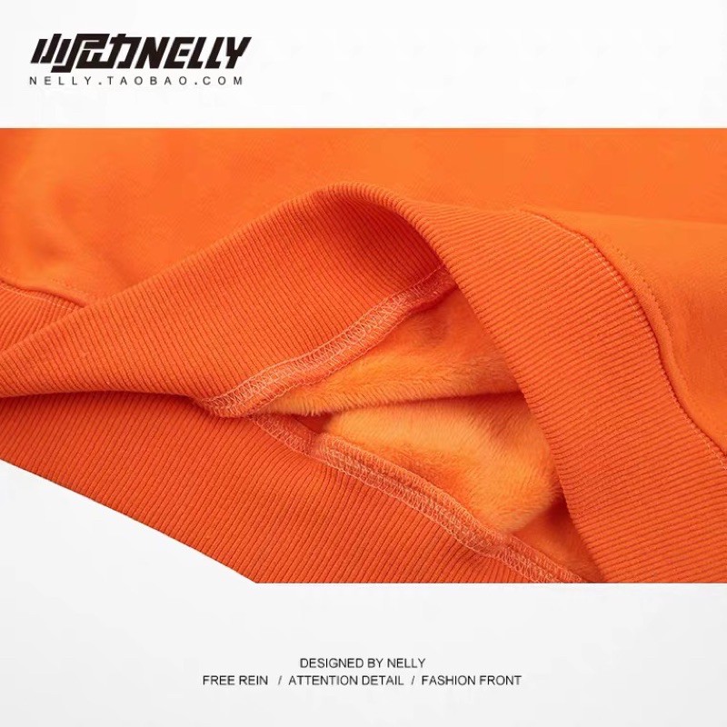 Áo Hoodie nỉ bông  Nelly Heybig dáng unisex form rộng NO SMOKING