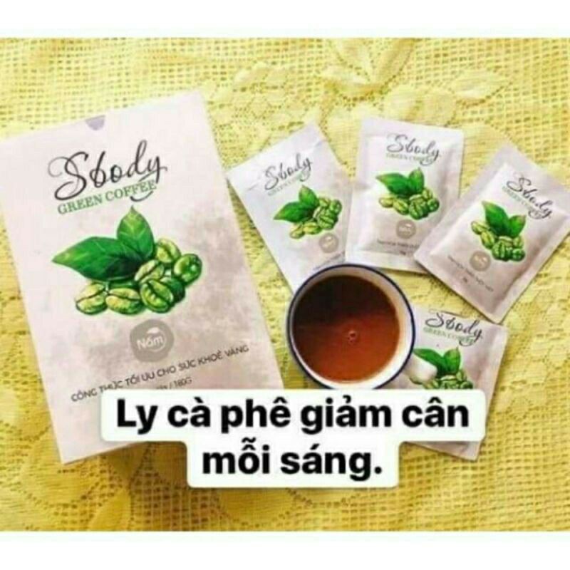 (chính hãng 100%) Cà Phê Giảm Cân SBODY GREEN COFFEE