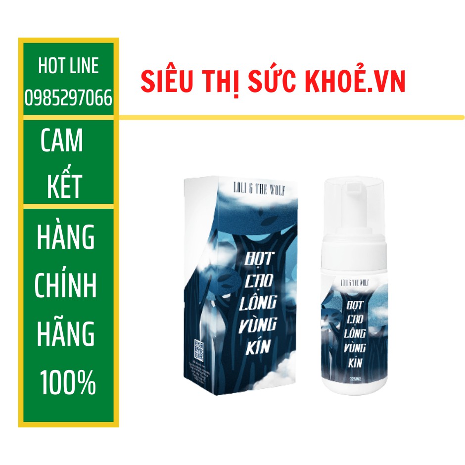 Bọt cạo lông vùng kín [CHÍNH HÃNG] Bọt cạo lông vùng kín dành cho nam và nữ thành phần dịu nhẹ lành tính chai 120ml