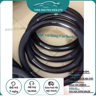 Bọc vô lăng CACBON xe Toyota Vios,Innova,Fortuner,Camry,Altis,Yaris,,Avalon,Avanza,Rush,Cross, Raize,Veloz BVL-CA001