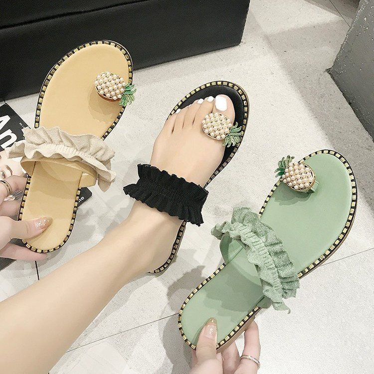 Dép Nữ Xỏ Ngón Hình Trái Dứa Size 35-41