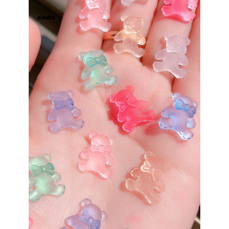 [Hàng mới về] Phụ kiện hình gấu dùng trang trí móng tay nghệ thuật cho nữ