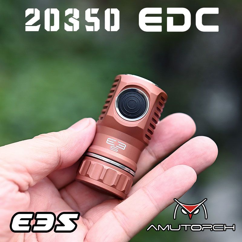 Đèn Pin Amutorch E3S 3000 Lumens Mini EDC 18350 6500K Tiện Dụng Khi Đi Cắm Trại