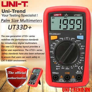  UT33D+ Đồng hồ vạn năng điện tử Uni - Trend chính hãng 