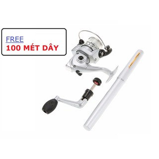 CẦN CÂU BÚT MINI KÈM MÁY ĐỨNG