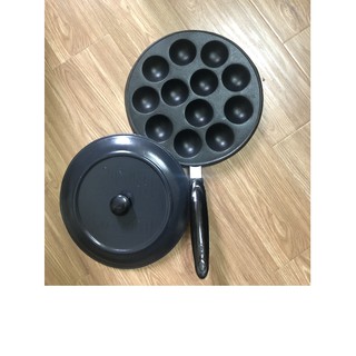(7 Lỗ - 8 Lỗ - 10 Lỗ - 12 Lỗ) Khuôn Làm Bánh Khọt Chống Dính Có Tay Cầm Kèm Nắp Đậy Tiện Ích