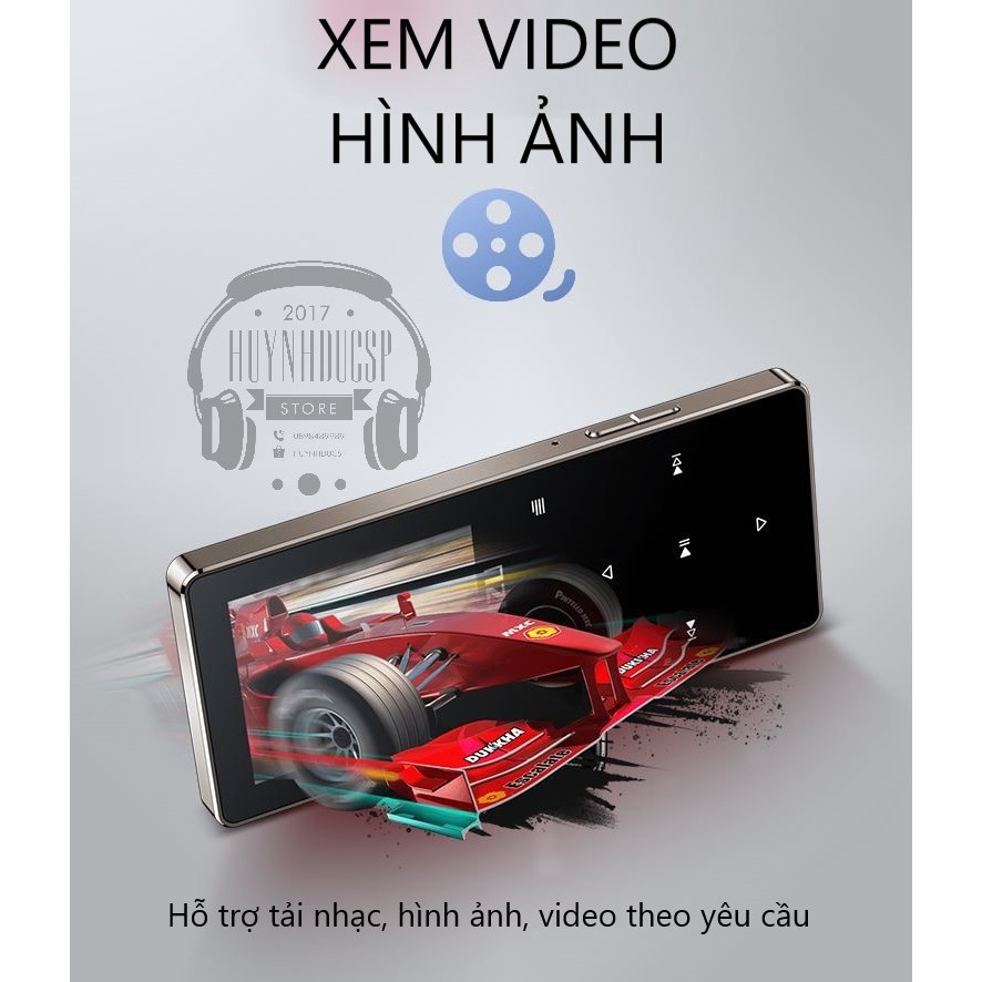 Máy nghe nhạc RUIZU D28 Bluetooth 5.0 Hifi Lossless Loa ngoài 2019 tặng kèm tai nghe