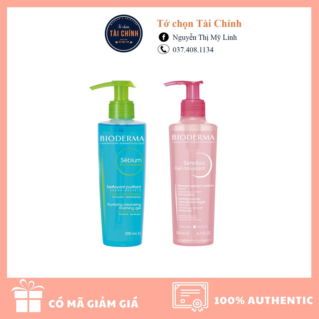 Sữa rửa mặt dạng gel Sebium Gel Moussant - Sensibio Gel Moussant 200ml Pháp | BigBuy360 - bigbuy360.vn