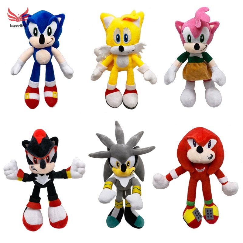 Búp bê nhồi bông hình nhân vật Sonic 30cm đáng yêu