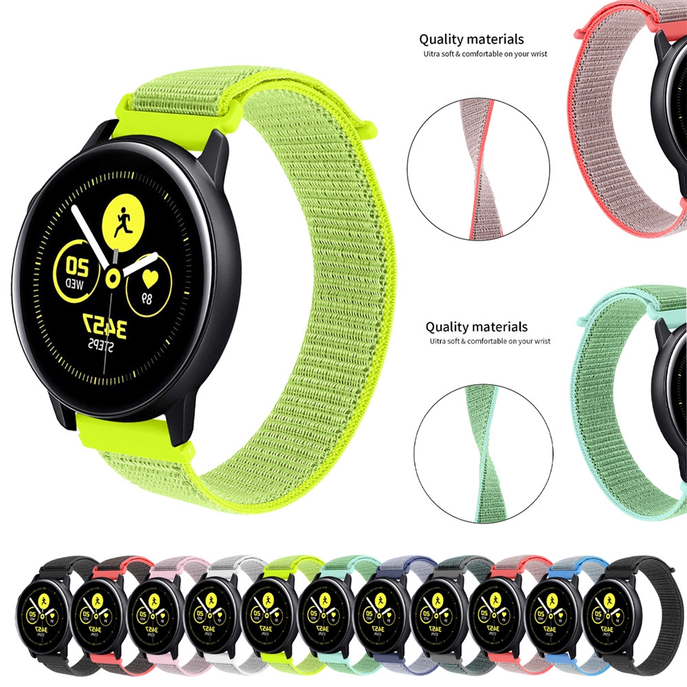 Dây đeo bằng nylon thay thế cho Samsung Galaxy Watch 42mm /Active Band/amazfit bip lite rộng 20mm