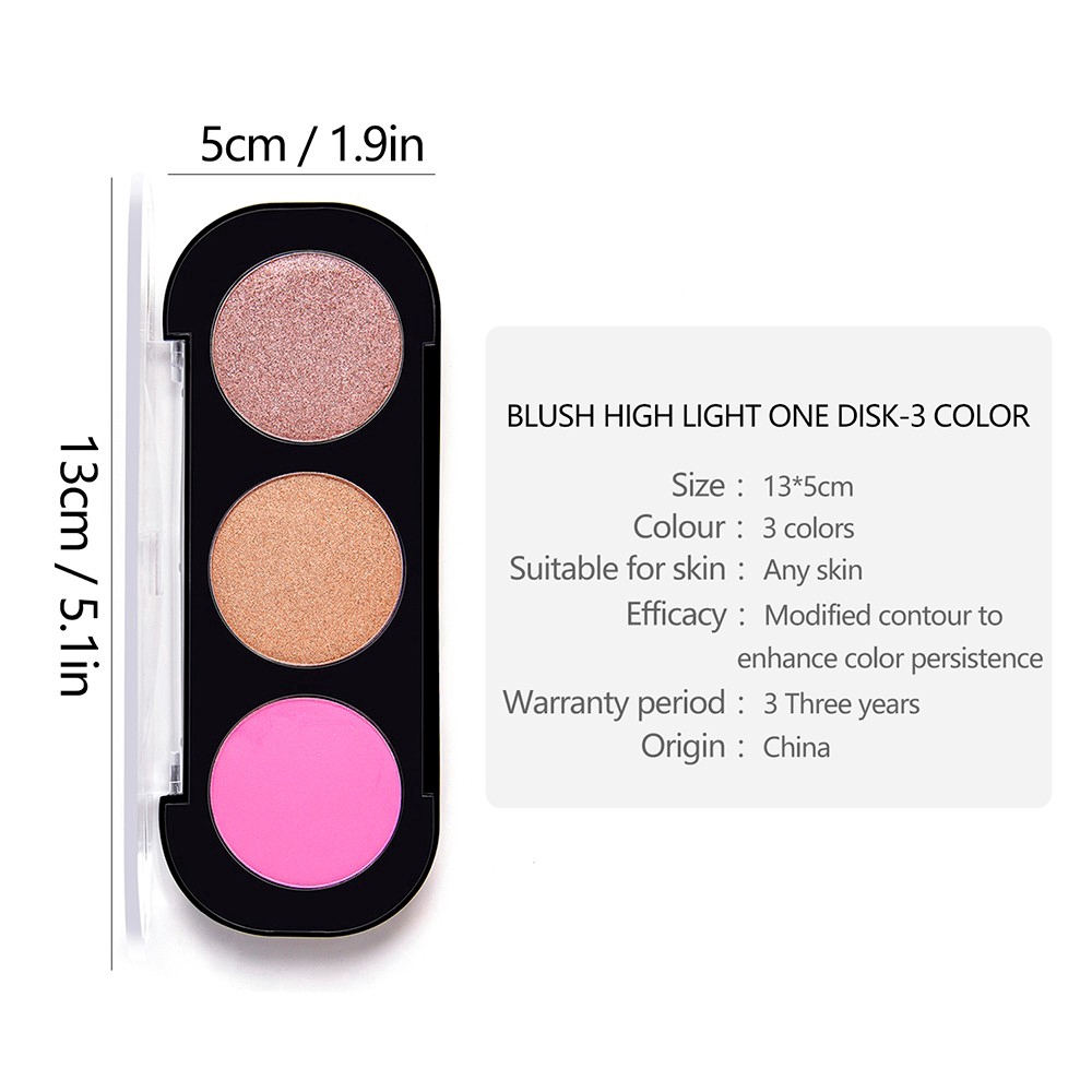 Bảng phấn má hồng 3 màu xinh xắn tiện dụng | BigBuy360 - bigbuy360.vn