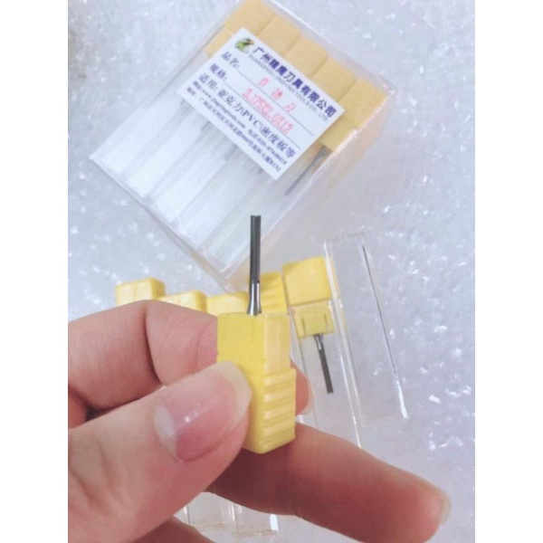 Mũi Cắt Cnc 2 Me Thẳng Phi 3.175 Lưỡi 2 Ly Dài 8 - 12 Ly, 1 Me Xoắn 3.175*2*12 Nk