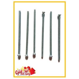 Combo 10 Ốc vít tán M4 4ly dài 7cm Thanh ốc răng xoắn