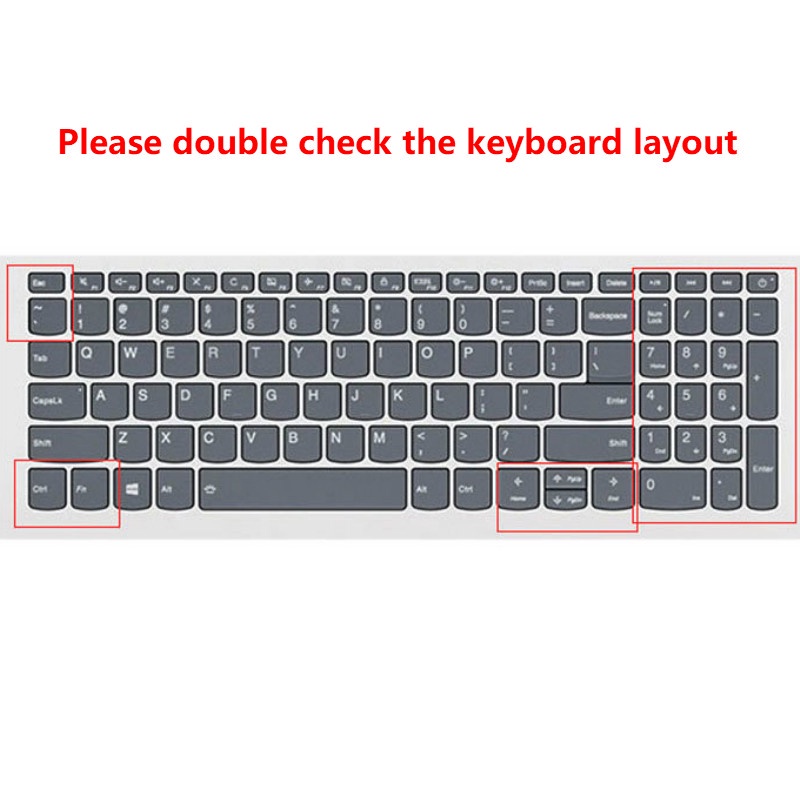 Miếng dán bảo vệ bàn phím máy tính Lenovo V310/E53-80 V730 V330 15.6 Inches bằng silicon siêu mỏng