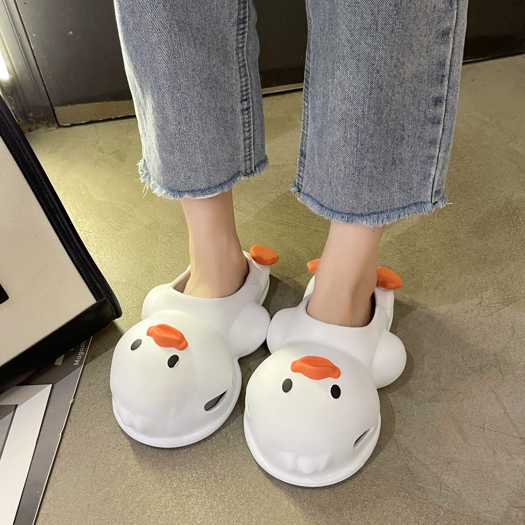 🐣Dép Vịt🐣 Dép Nữ Họa Tiết Hoạt Hình Dễ Thương