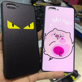 Ốp lưng oppo A3s in hình kute kèm cường lực trước