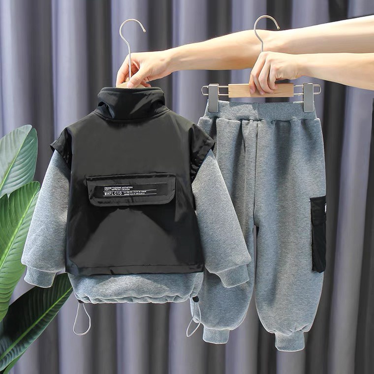 Bộ Quần Áo Chất nỉ Lót Bông Dày Dặn, Ấm Áp Cho Bé Trai Và Bé Gái | Voi Kid VN