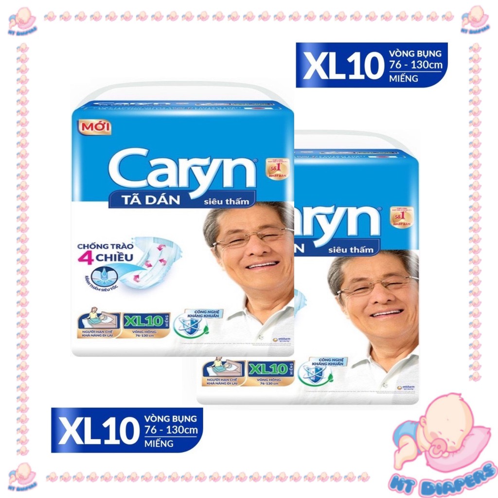 Tã Dán Người Lớn Caryn Size XL10 Miếng