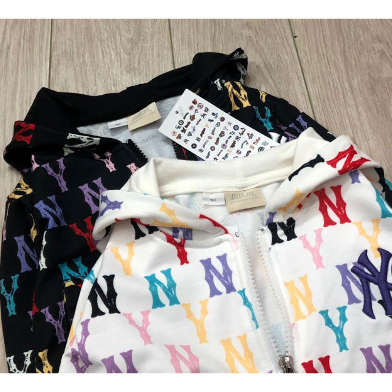 Đồ bộ nỉ cho bé MLB, bộ nỉ bé trai bé gái chất dày dặn bé đi học đi chơi size 12-30kg