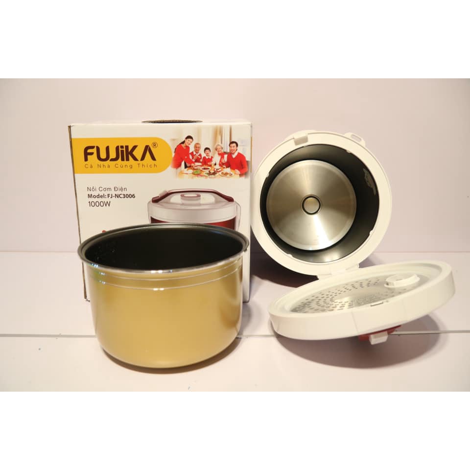 [Mã ELHADEV giảm 4% đơn 300K] Nồi Cơm Điện Fujika FJ-NC3006 (3 lít) - Hàng Chính Hãng Cả Nhà Cùng Ăn