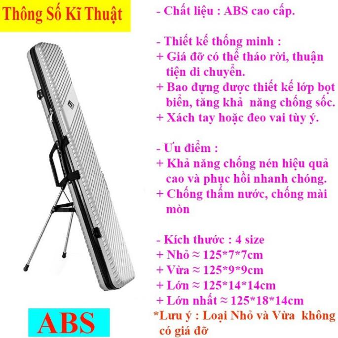 Bao Đựng Cần Câu Cá Nhựa Hợp Kim , ABS Chống Thấm Nước Bao Đựng Cần Câu Đài Cao Cấp TDC8 đồ câu FISHING_HD