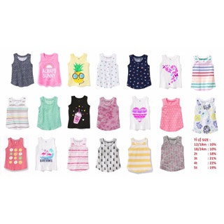 Set 5 áo ba lỗ gái OldNavy