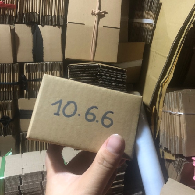 10x6x6 Hộp carton đóng hàng giá xưởng - Combo 20 hộp
