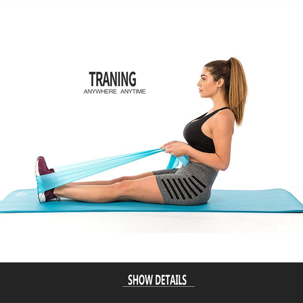 MUVAKO Dây Đai Cao Su Kháng Lực Co Giãn Hỗ Trợ Luyện Tập Pilates Tại Nhà Mới