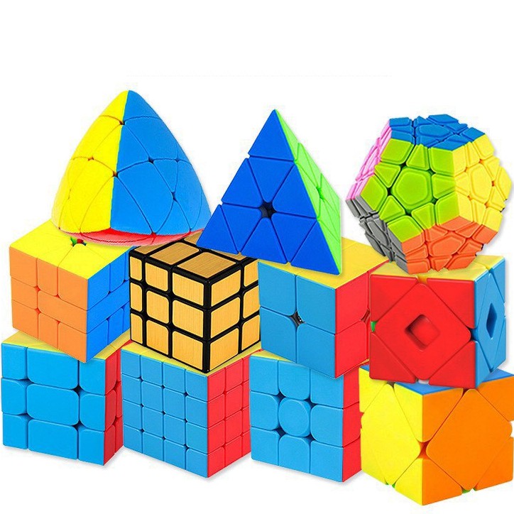 Rubik 2x2, 3x3, 4x4, 5x5, Megaminx, Pyraminx, Skewb, Mirror, Square-1, Mastermorphix -  Xếp Hình Rubic Nhựa Màu