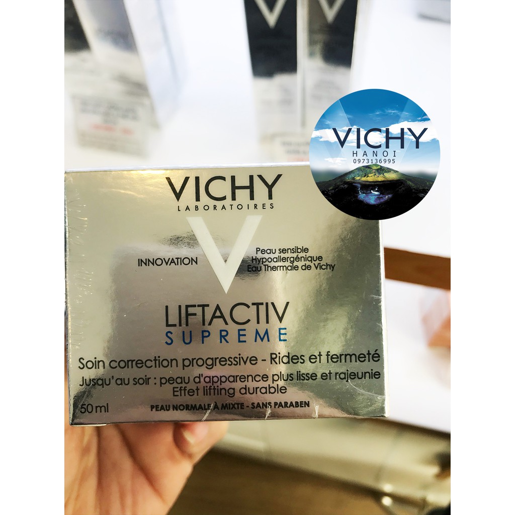 Kem dưỡng giúp ngăn ngừa các dấu hiệu lão hóa và làm săn chắc da (ban ngày) Vichy Liftactiv Supreme Day Cream 50ml