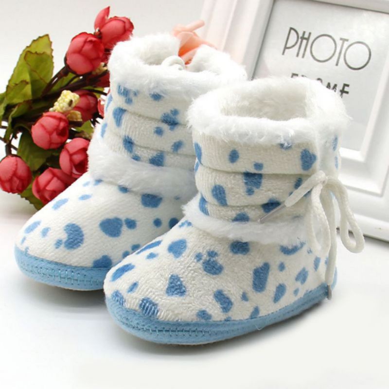 Giày boot lông mềm giữ ấm mùa đông cho bé