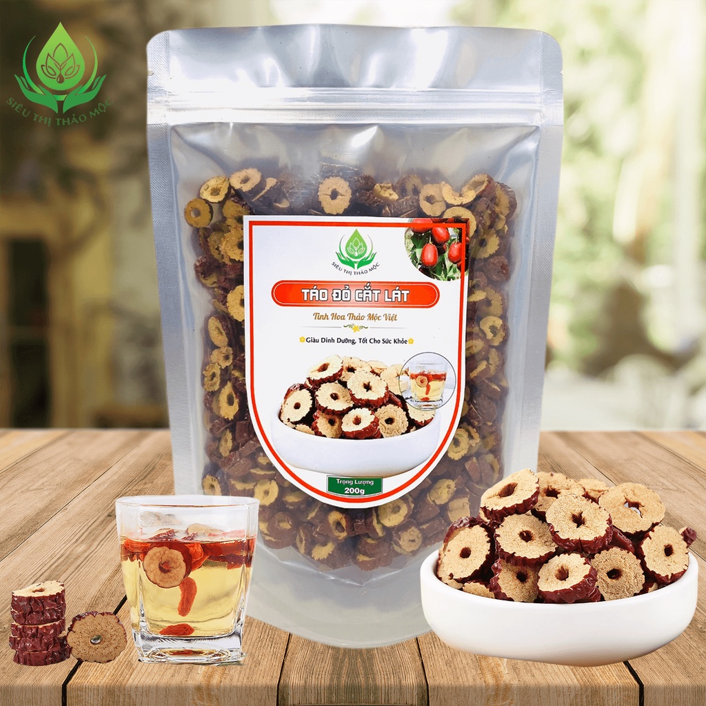 ✅[HÀNG LOẠI 1] Táo Đỏ Cắt Lát Sấy Khô 100gr FREE SHIP Đều Và Đẹp