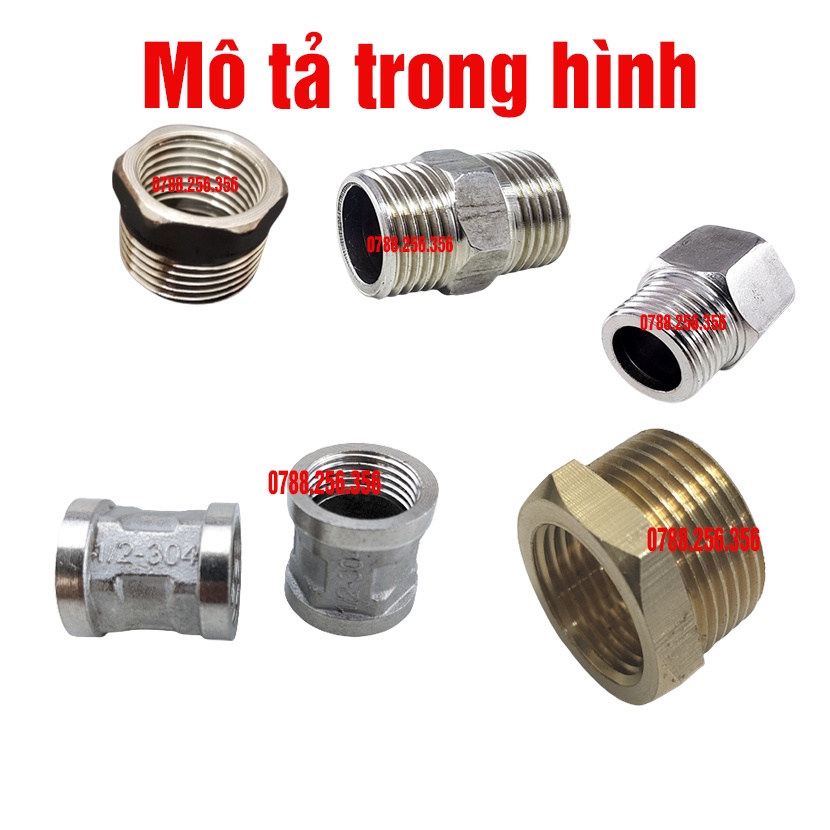 Nối 2 Đầu Ren Trong,ren ngoài 21. Răng trong 21 răng Ngoài, măng xông thau