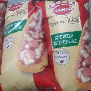 Com bo 5 gói Bánh mì tươi xốt pizza xúc xích phô mai