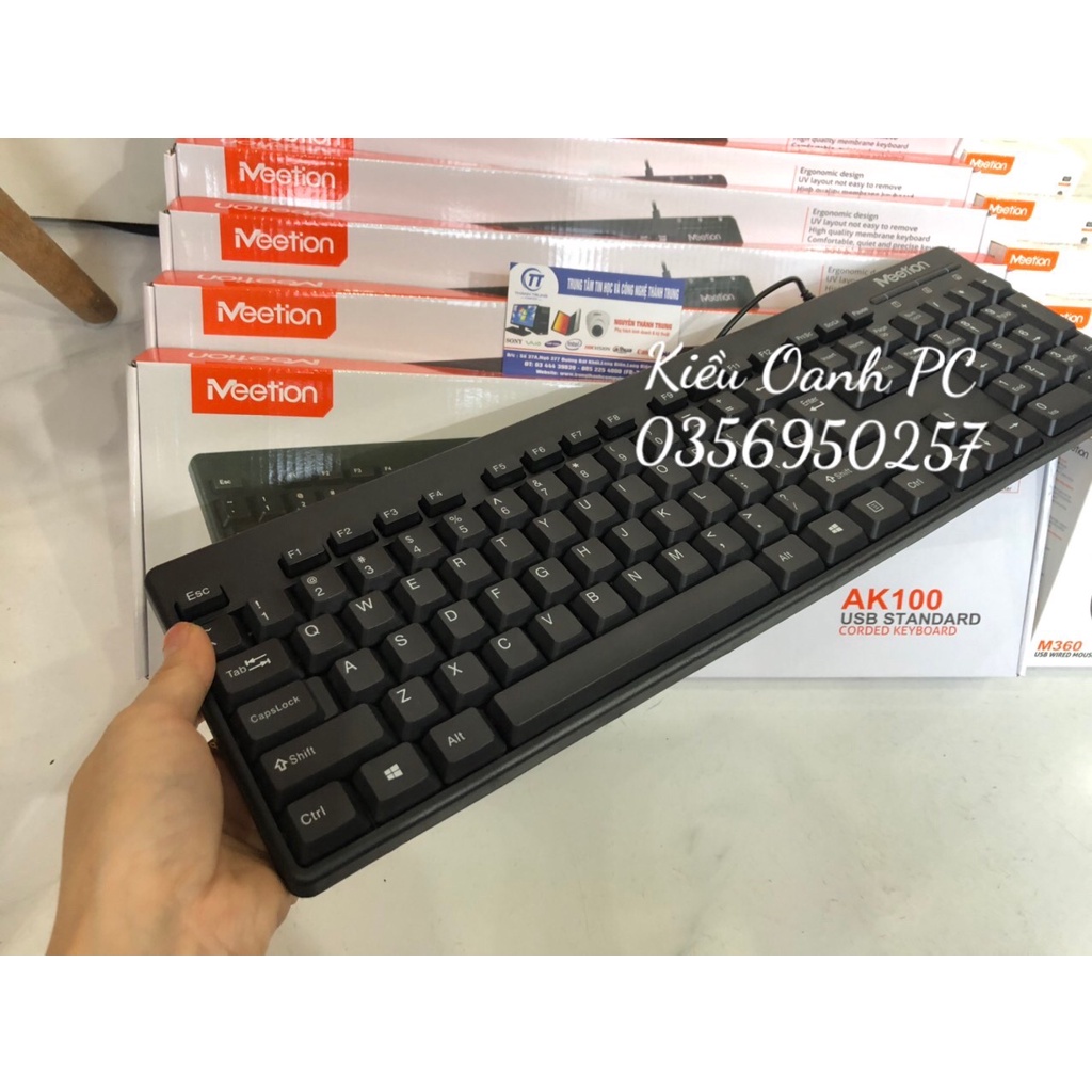 COMBO Bộ phím chuột văn phòng Meetion AK100+M361 - Meetion AK100+M361